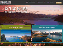 Tablet Screenshot of cyclingtours.com.au